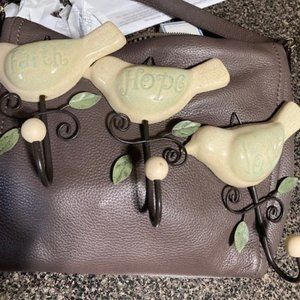 Faith, Hope and Love Bird Hooks